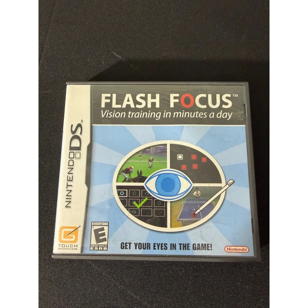 Nintendo‎ Video Game DS Flash Focus Vision Training Excellent CIB No Manual